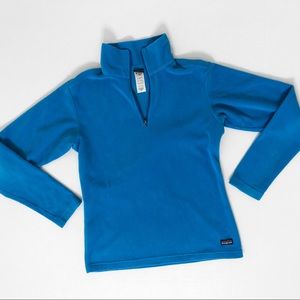 Patagonia Blue Fleece Quarter Zip Up